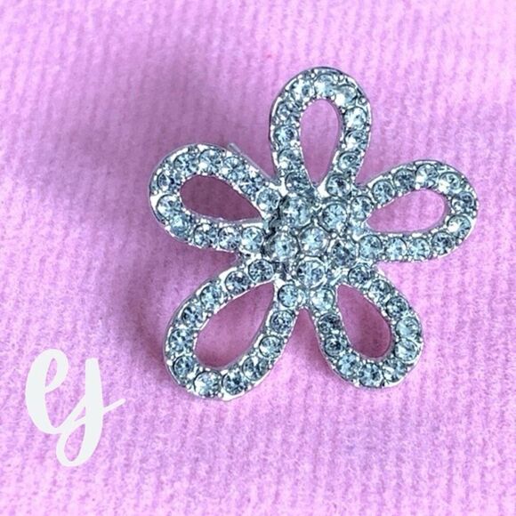 Brilliant Crystal Blossom Stud Earrings - Picture 5 of 8